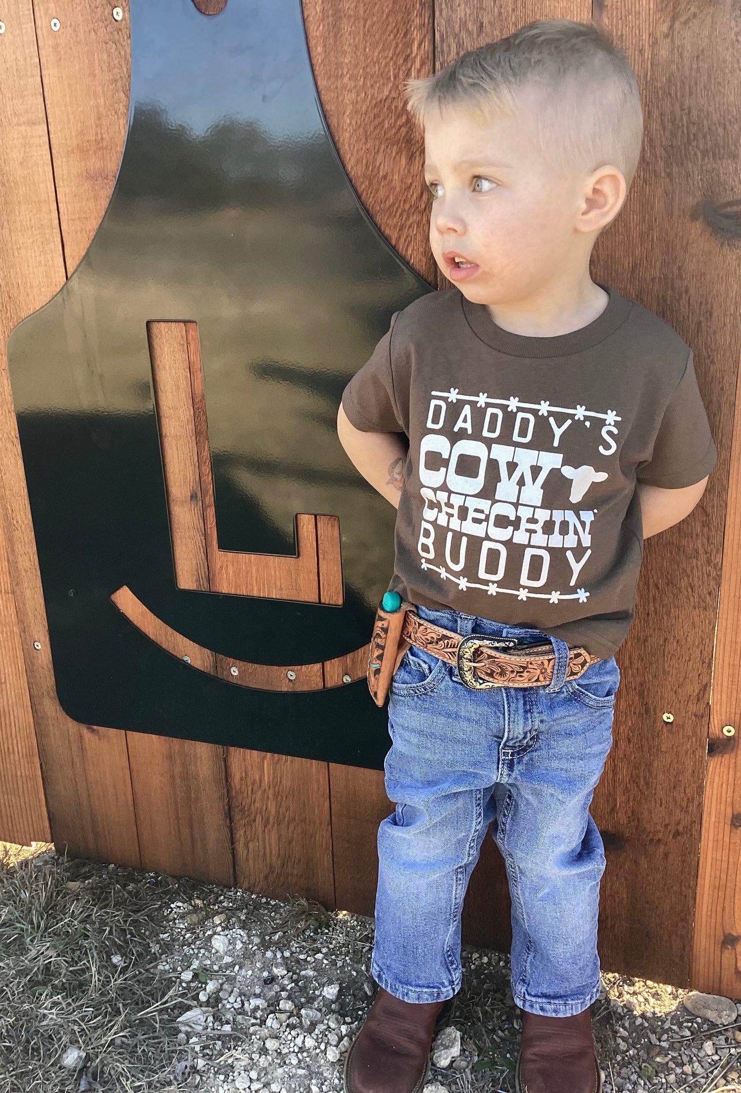 Daddy’s Cow Checkin’ Buddy