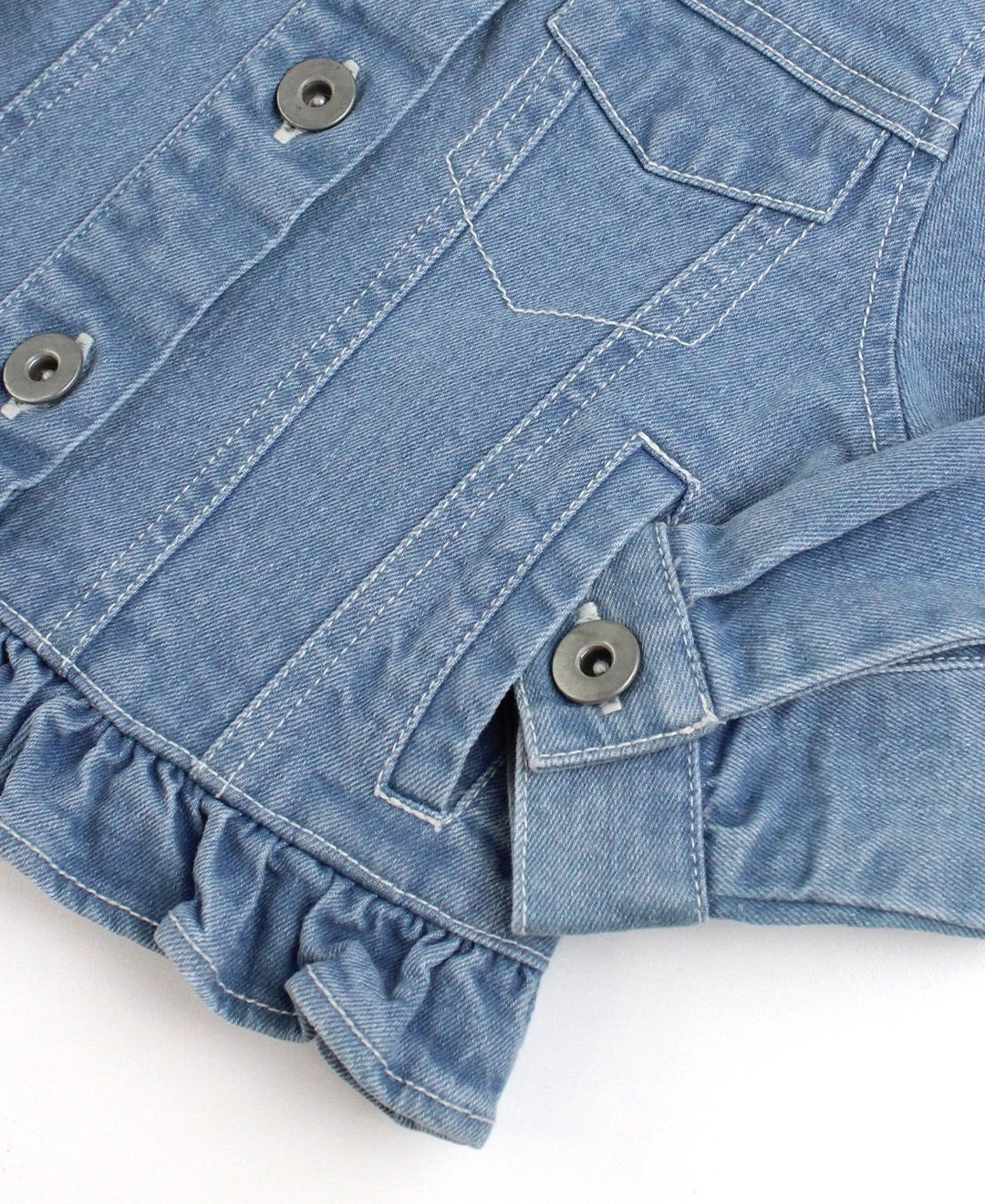 Denim Ruffle Jacket