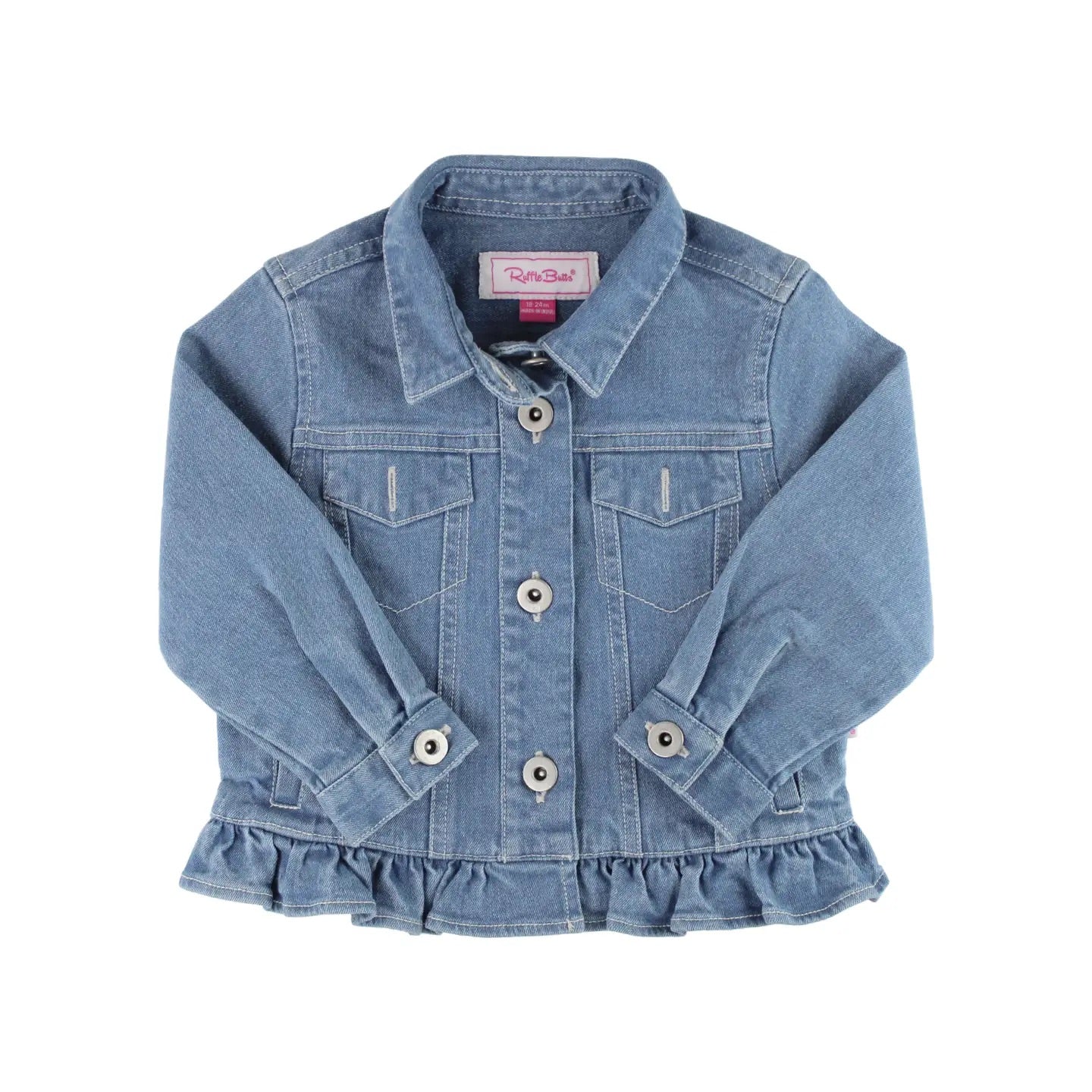 Denim Ruffle Jacket