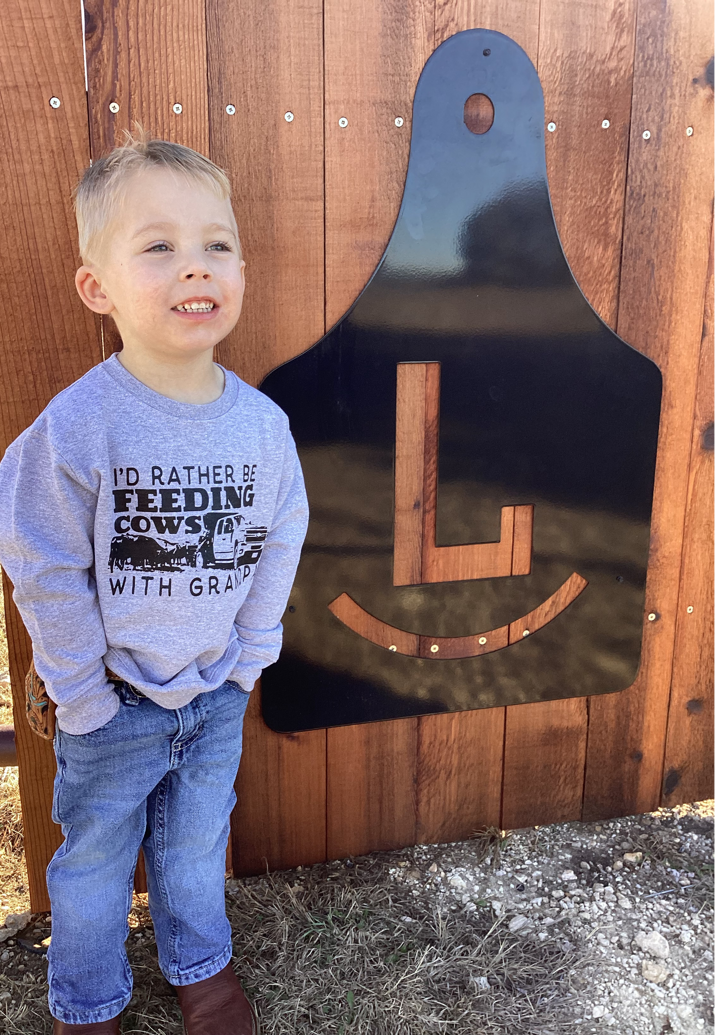 I’d Rather Be Feeding Cows With Grandpa